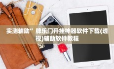 辅助神器“八闽十三张透视挂”其实确实有挂