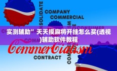 实测辅助”天天摸麻将开挂怎么买(透视)辅助软件教程