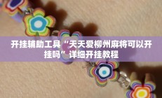开挂辅助工具“天天爱柳州麻将可以开挂吗”详细开挂教程