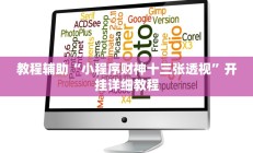 教程辅助“小程序财神十三张透视”开挂详细教程