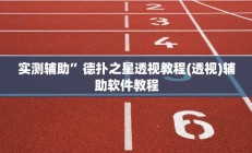 实测辅助”德扑之星透视教程(透视)辅助软件教程