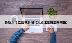 最新北沿江高铁新闻（北沿江高铁走向明确）