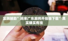 辅助神器“太浪镇赉麻将怎么下挂”详细开挂教程