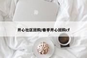 开心社区团购/春季开心团购cf