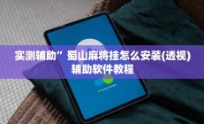 实测辅助”哈灵麻将开挂神器”开挂详细教程
