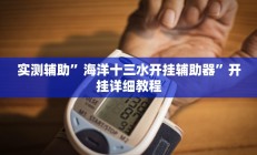 实测辅助”海洋十三水开挂辅助器”开挂详细教程