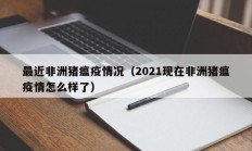 最近非洲猪瘟疫情况（2021现在非洲猪瘟疫情怎么样了）