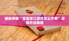 辅助神器“宝宝浙江游戏怎么作弊”详细开挂教程