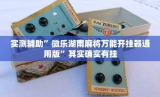 实测辅助”微乐湖南麻将万能开挂器通用版”其实确实有挂