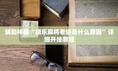 实测辅助”来玩app德州通用挂”开挂详细教程