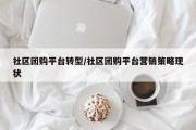 社区团购平台转型/社区团购平台营销策略现状
