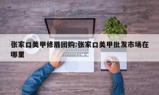 张家口美甲修眉团购:张家口美甲批发市场在哪里