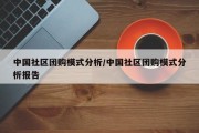 中国社区团购模式分析/中国社区团购模式分析报告