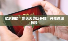 实测辅助”新天天游戏开挂”开挂详细教程