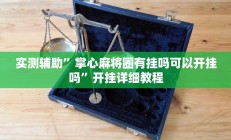 实测辅助”掌心麻将圈有挂吗可以开挂吗”开挂详细教程