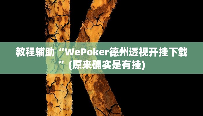 实测辅助”掌酷十三张开挂教程”开挂详细教程