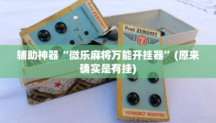 辅助神器“微乐麻将万能开挂器”(原来确实是有挂)