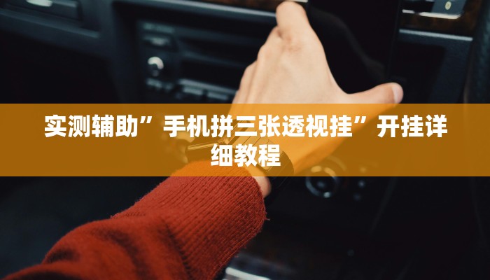 实测辅助”手机拼三张透视挂”开挂详细教程