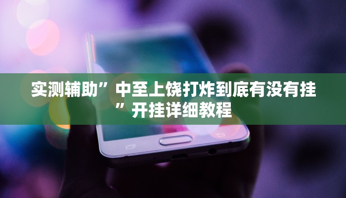 实测辅助”中至上饶打炸到底有没有挂”开挂详细教程