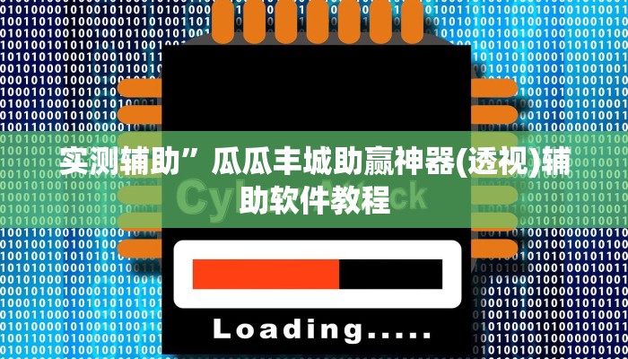 实测辅助”瓜瓜丰城助赢神器(透视)辅助软件教程