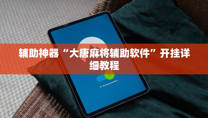 辅助神器“大唐麻将辅助软件”开挂详细教程