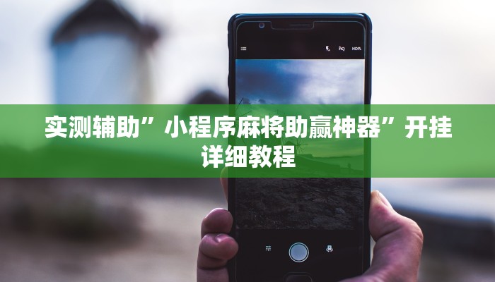 实测辅助”小程序麻将助赢神器”开挂详细教程