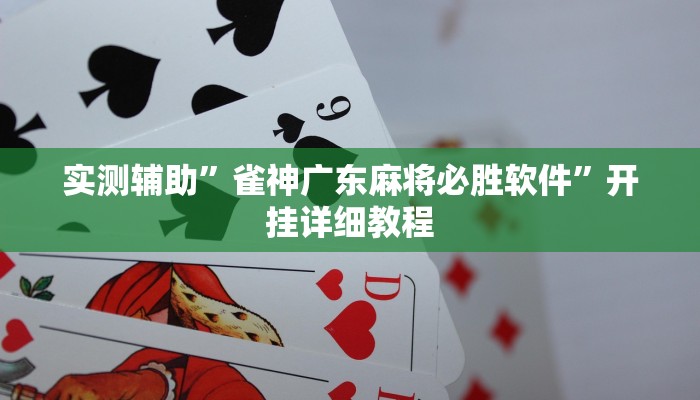 实测辅助”雀神广东麻将必胜软件”开挂详细教程