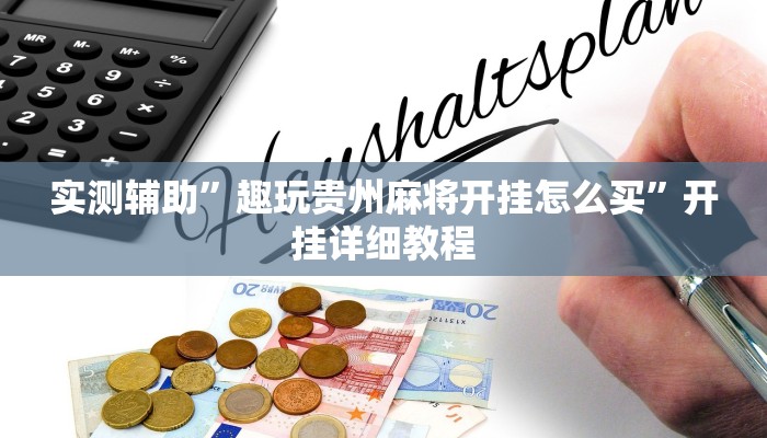 实测辅助”趣玩贵州麻将开挂怎么买”开挂详细教程