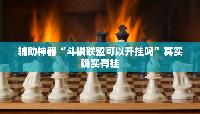 辅助神器“斗棋联盟可以开挂吗”其实确实有挂