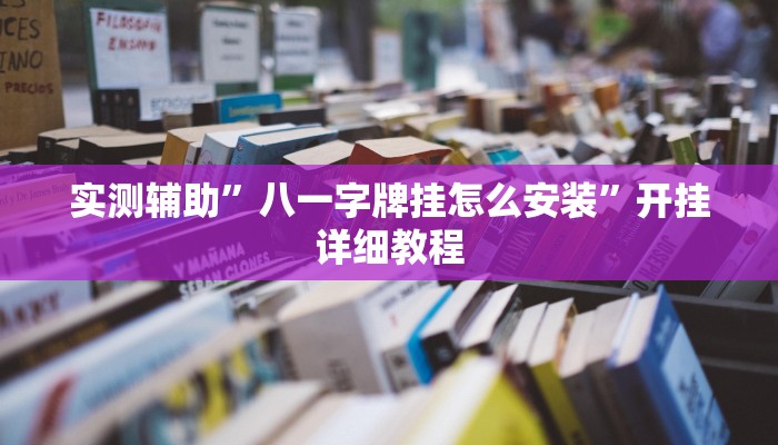 实测辅助”八一字牌挂怎么安装”开挂详细教程