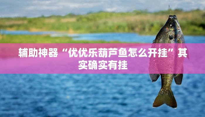 辅助神器“优优乐葫芦鱼怎么开挂”其实确实有挂