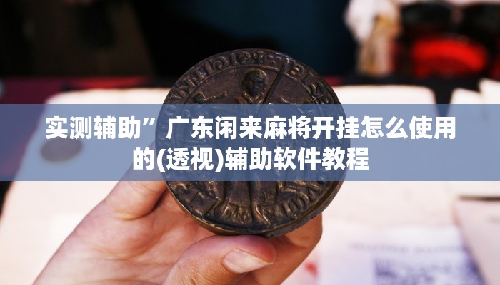 实测辅助”广东闲来麻将开挂怎么使用的(透视)辅助软件教程