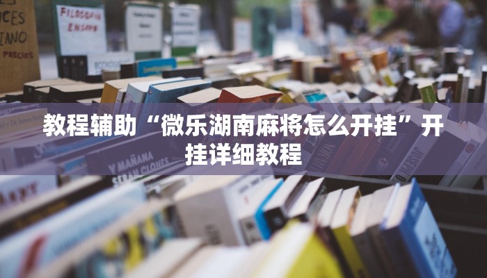 教程辅助“微乐湖南麻将怎么开挂”开挂详细教程