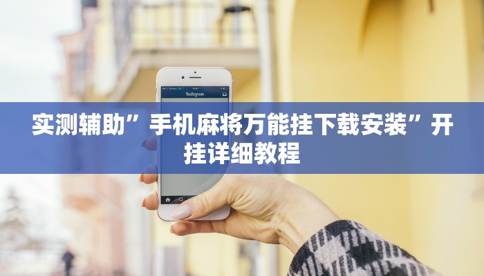 实测辅助”手机麻将万能挂下载安装”开挂详细教程